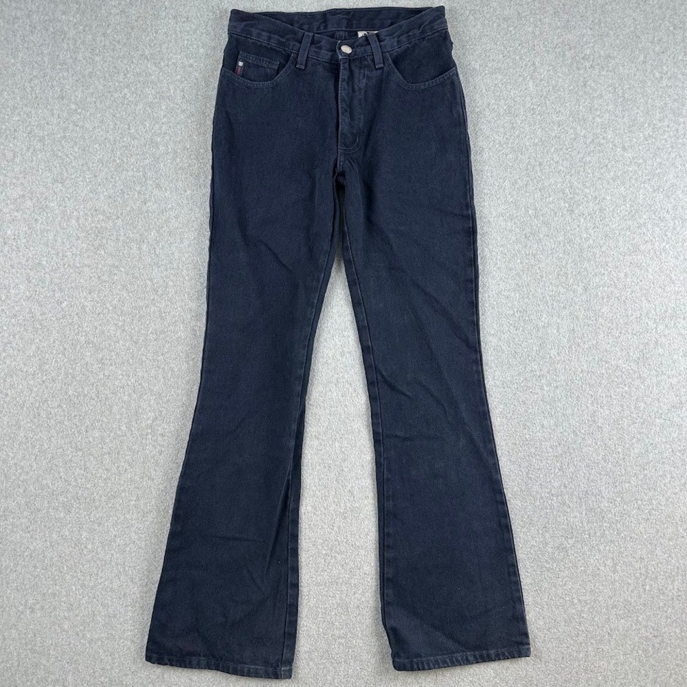 JUST USA Womens Jeans Dark Wash Flare‎ Jeans Size 1 Cotton Made in Western USA